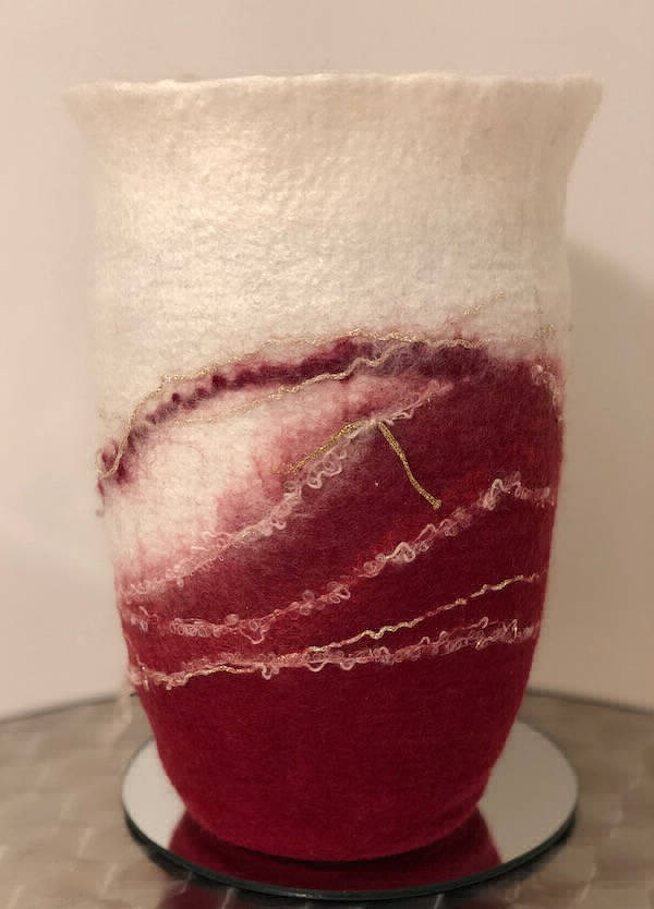 Filzurne Rot/Weiß - Handmade in Cologne