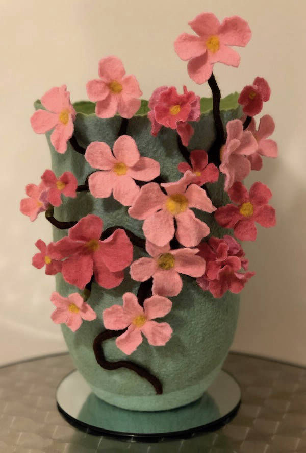 Filzurne Kirschblüten