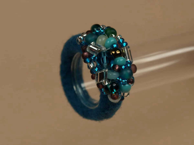 Filzring "Klunkerring Petrol"